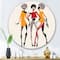 Designart - African American Women Silhouettes II - Modern Metal Circle Wall Art